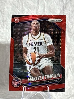 2025 Panini Prizm WNBA Makayla Timpson Red Pulsar /299 No. 14