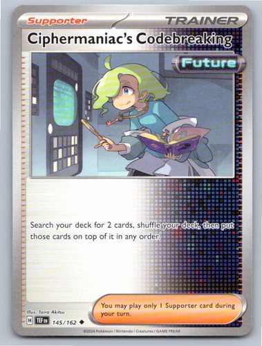 POKEMON CIPHERMANIAC'S CODEBREAKING TEMPORAL FORCES 145/162 NM A20581 FREE S&H
