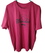 Life Is Good Tee All Who Wander Are Lost Jeep Tee T-shirt Large Red Life Is Good Tee All Who Wander Are Lost Jeep Tee T-shirt Large Red