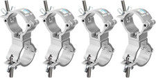 4 Pack Swivel Double Truss Clamps, Fits OD 2" Truss,Silver