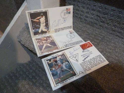 Autographed Gateway FDC Cachet SIGNED Eric Davis Jim Kaat Darrell Evans LOT RARE