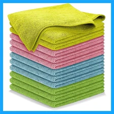 Microfiber Cleaning Cloth Grey - 12 Pcs (12.5"X12.5") - High Performance - 1200