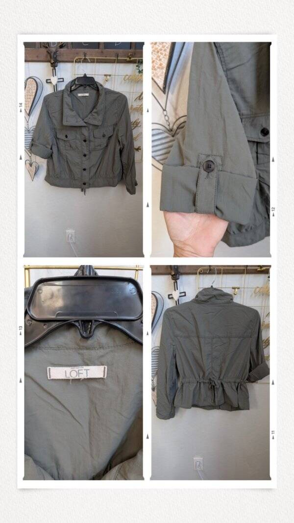 Packable Lightweight LOFT Roll Tab Utility Jacket… - image 1