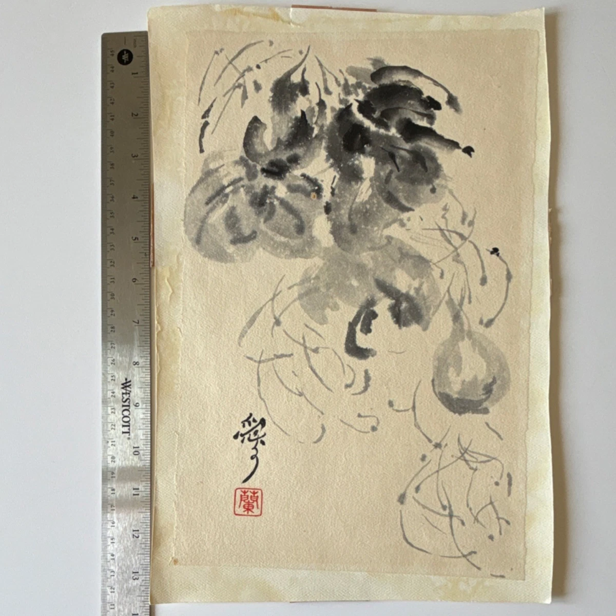 Japanese Calligraphy In Antique Japanese Paintings & Scrolls for