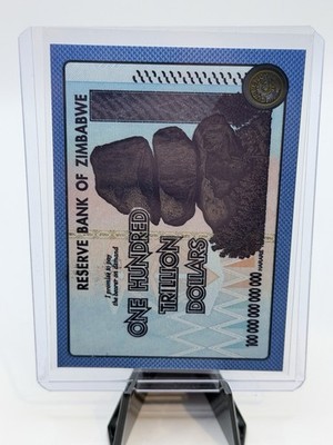 Trading Card Singles Currency Zimbabwe On Hundred Trillion Dollars 2025