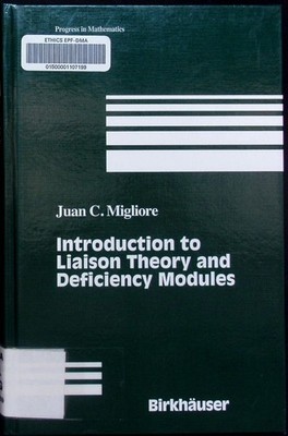 Introduction to liaison theory and deficiency modules Juan C. Migliore. Progress