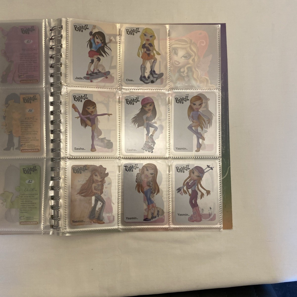 Rare 2007 Bratz Lamincards Binder folder Fashion Pixiez with 66