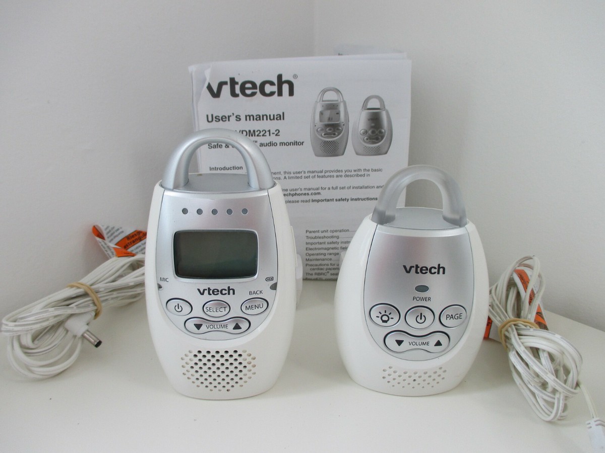VTech DM221-2 Safe Sound Digital Audio Baby Monitor With Parent Unit
