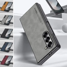 Luxury Leather Shockproof Retro Phone Case For Samsung Galaxy Z Fold 7 6 5 4 3