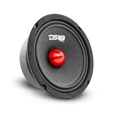 DS18 PRO-GM8.4B Loudspeaker - 8", Car Speaker Midrange with Red Aluminum Bullet