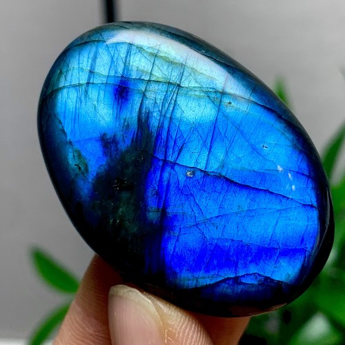 43G Natural blue labradorite stone palmstone specimen mineral healing - Picture 5 of 24