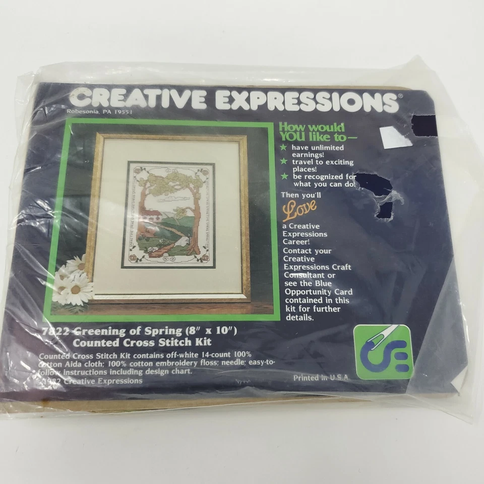 3 Kits de Punto de Cruz Contados Expresiones Creativas De Colección, Otoño/Invierno/Primavera Foto 4 de 4