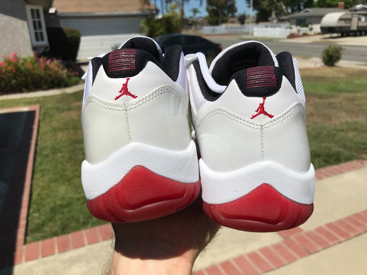 Jordan 11 Retro Low Cherry White Red Basketball Shoes 528895-101 Men\'s Sz 12 Amazon.com | AIR JORDAN 11 Low Varsity Red 2016 White  main image 2