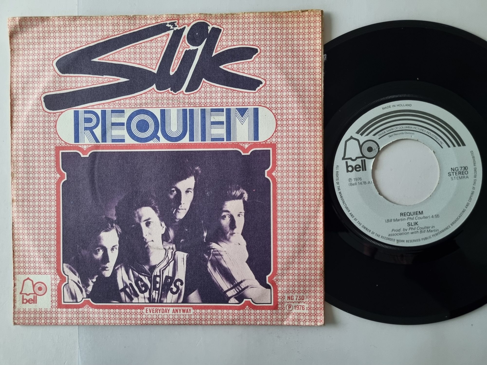 Slik - Requiem 7'' Vinyl Holland DIFFERENT COVER/ Midge Ure