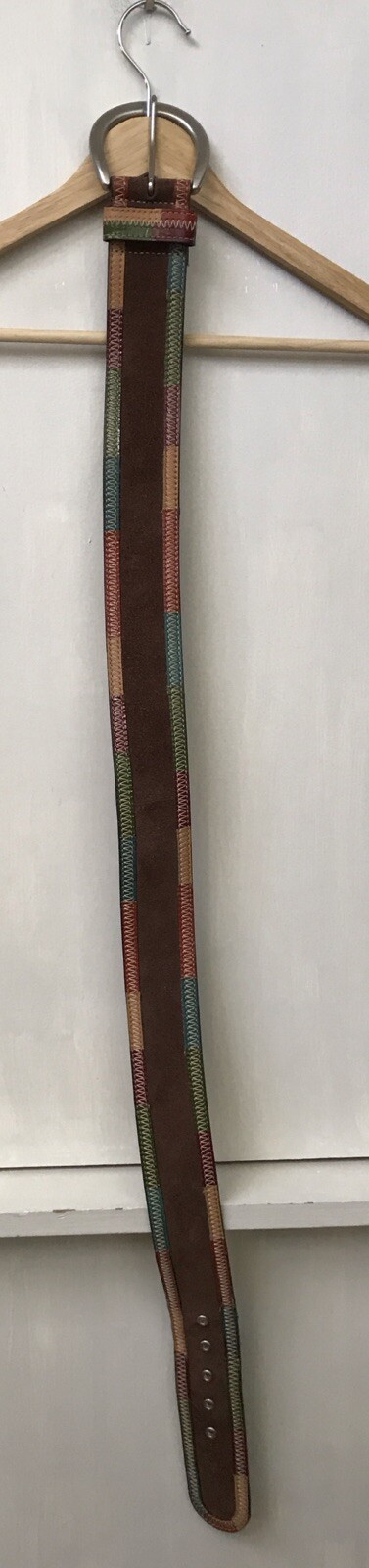 Fossil Patchwork Quilted Squares Bright Multi Sue… - image 1