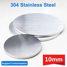 1pcs Thickness 10mm Stainless Steel Round Plate Circular Sheet 304 Disc Disk