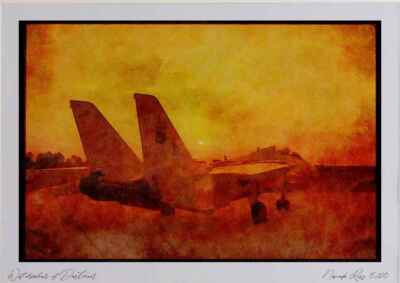 034053 Grumman F 14A Tomcat _ United States Navy Watercolour Picture Ltd Ed A3