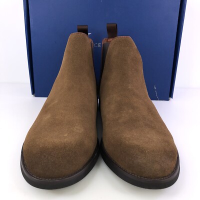 VINCE CAMUTO Mens Brown Pull Tab Lieven Toe Block Heel  display picture 3
