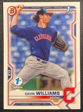Gavin Williams 2021 Bowman Draft 1st Edition RC Rookie Prospect Base GUARDIANS 4