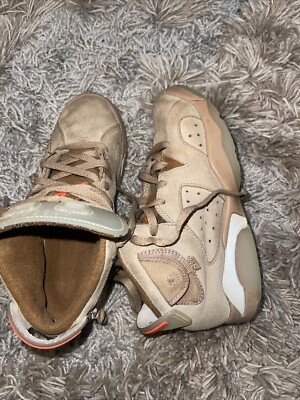Travis Scott x Air Jordan 6 Retro PS 'British Khaki'  DH0693-200  Youth Size 1Y