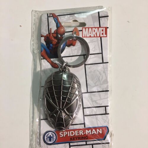 MONOGRAM Marvel Spider Man Pewter Key Ring Portachiavi - Photo 1/3
