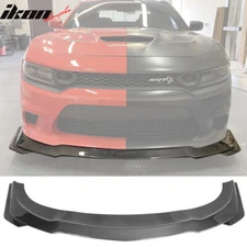 Fits 15-23 Dodge Charger SRT Front Bumper Lip Spoiler Carbon Fiber Print V3 PP