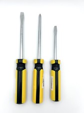 Steel Grip Phillips Flat Screwdriver Yellow/Black Handle No.2 x 4" Steel Grip
