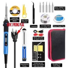 80W Electric Soldering Iron Welding Gun Tool Kit Wire Desoldering Braid Pump Tip