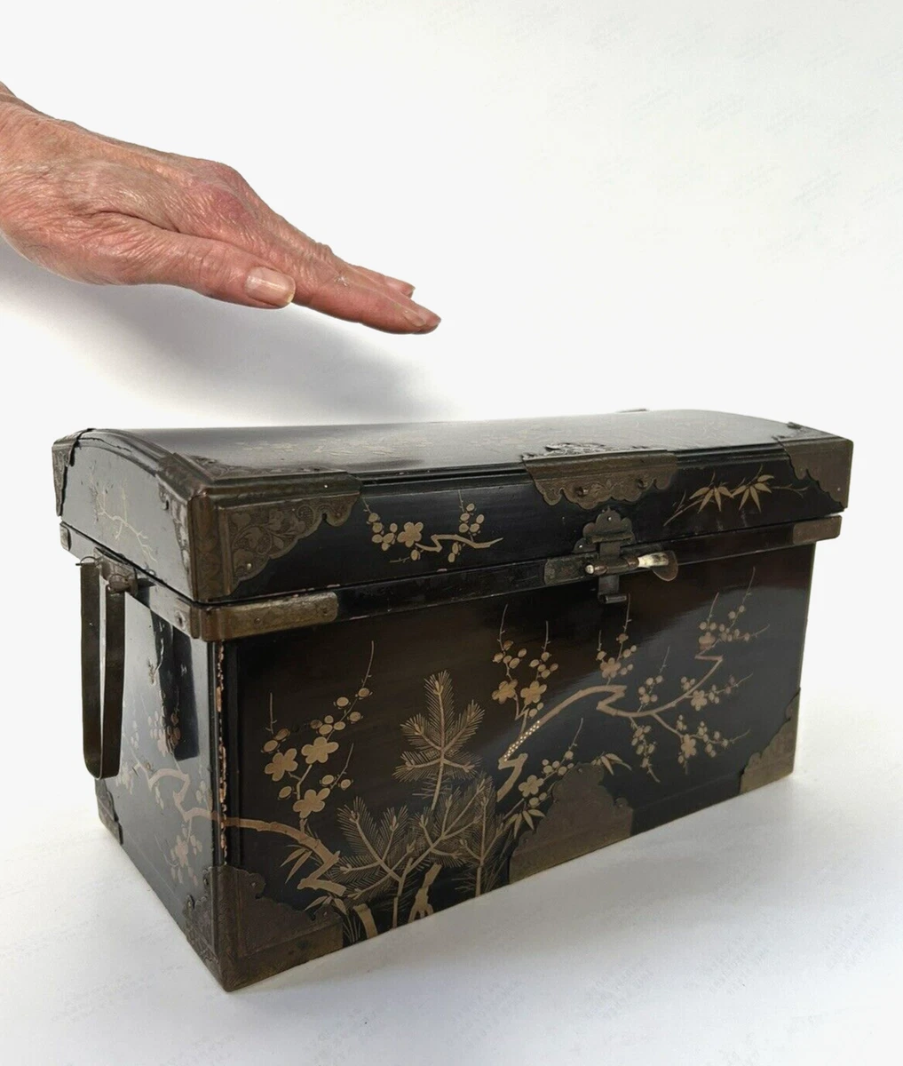木制古董原始1850-1899 年日本盒| eBay