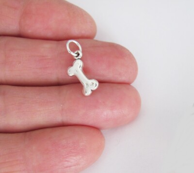 Sterling Silver Dog bone small charm