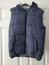 Next Boys Padded Quilted Body Warmer Gilet Hooded Age 16