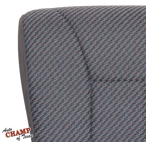 For 1998-2000 Dodge Ram 2500 Work Truck W/T-Driver Bottom Cloth Seat Cover Gray - Picture 5 of 12
