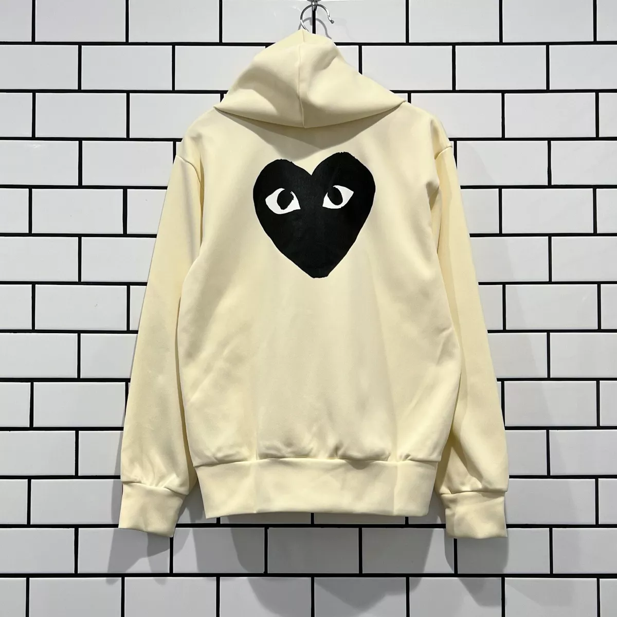 Cdg hoodie ivory hotsell