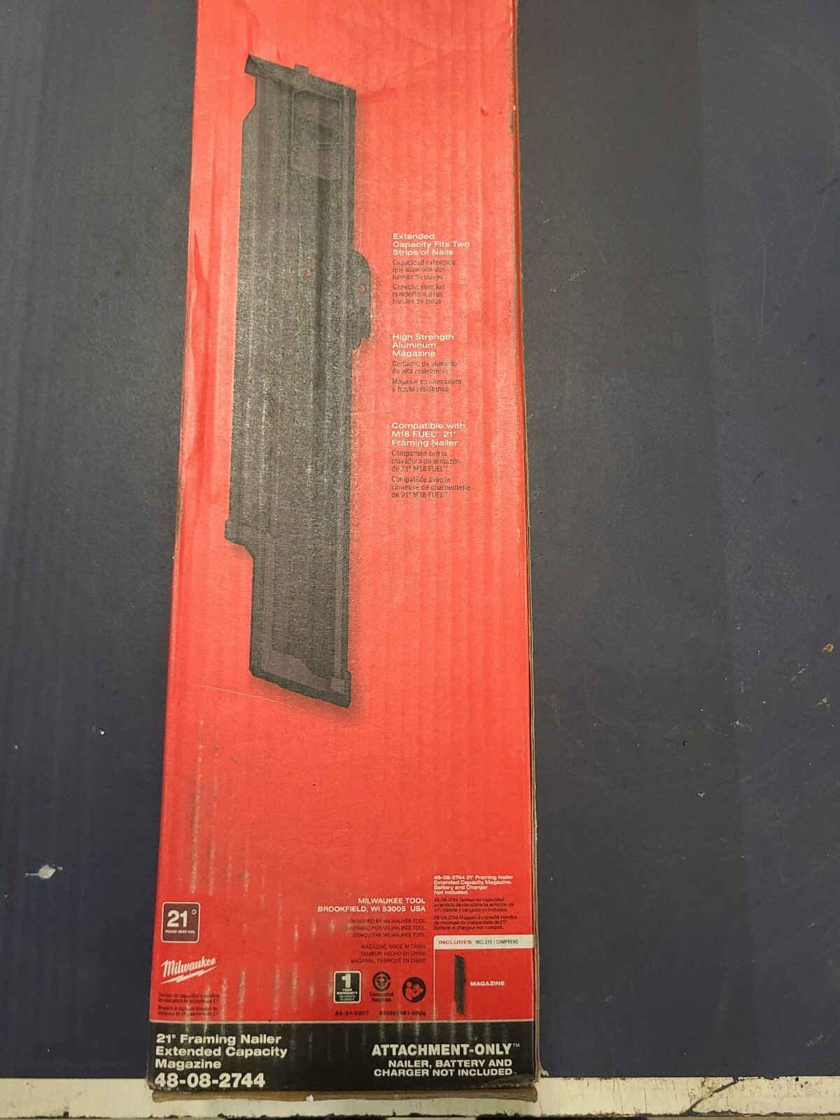 Milwaukee M18 21 Degree Framing Nailer Extended Capacity Magazine 48082744 45242537327 eBay