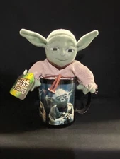 Star Wars Buddies “Yoda” Plush Beanbag Figure NEW w/tags + Mug