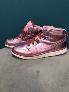 pink shiny jordans