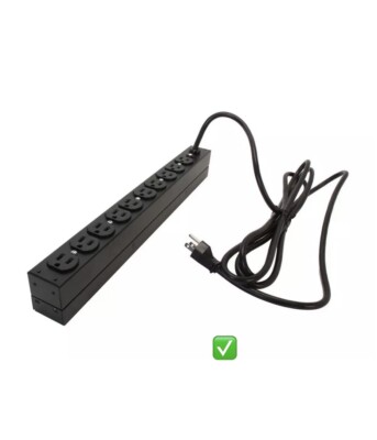 APC Basic Rack Mount PDU 100V-120V/15A, 10 Outlets, 1U Model: AP9562, Open Box !