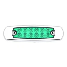 10X Amber Red Clearance light side marker led trailer Truck LORRY LAMP Chrome