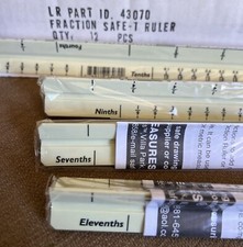 Fraction Safe-T 3 Sided Ruler Teaching Homeschool Math