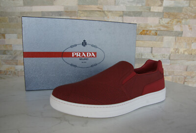 Prada Slipper Slip-Ons Half Shoes Shoes 4D2953 Red New