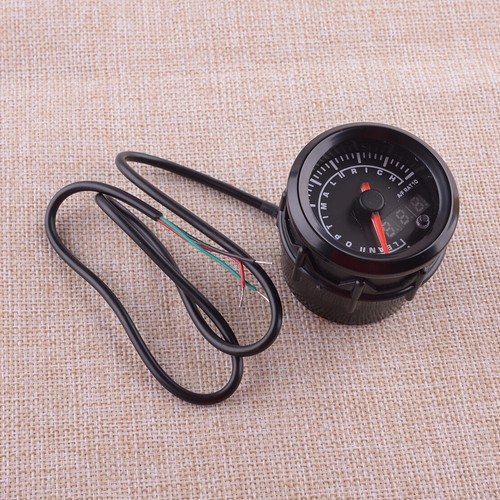 Dyno Racing 52mm Dual Display Vacuum Gauge - 7 Color LED With Sensor For 12V Cars