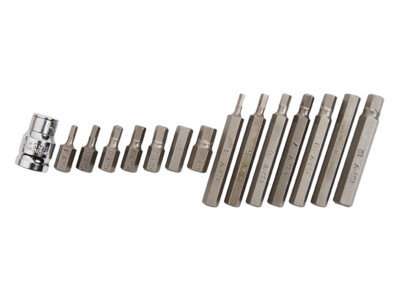 Blue Spot Sechskant-Bitset – 15-teilig, Chrom-Vanadium-Stahl