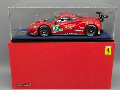 Modellautos 1:18 Look Smart Ferrari 488 GTE 24H Le Mans 2016 #82 in OVP