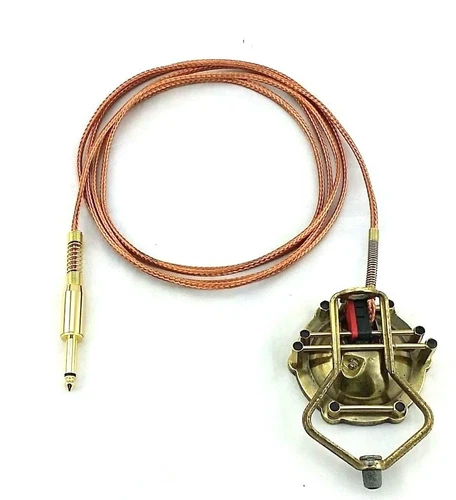 Custom Tattoo Small Foot Pedal Switch Antiqued Brass Copper One of a Kind Color - product listing photo