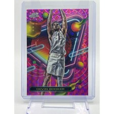 2023-24 Topps Cosmic Chrome Devin Booker Pink Galaxy Refractor SP Phoenix Suns