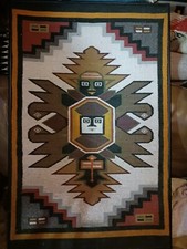 ** NATIVE AMERICAN MUISCA COLUMBIA ART TAPESTRY AMAZON RAINFOREST  SUPER !*