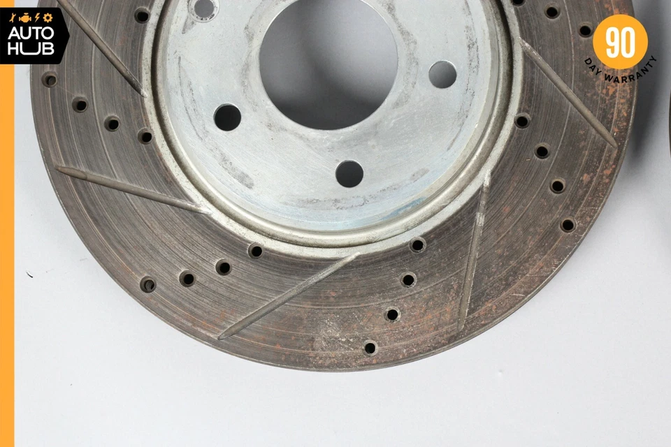 01-11 Juego de rotores de freno delanteros izquierdo y derecho Mercedes R171 SLK300 C320 OEM 57k Foto 3 de 4