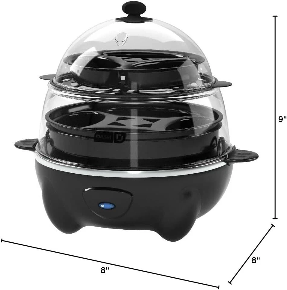 6-in-1 Deluxe Rapid Egg Cooker for Perfect Boiled Poached Scrambled Eggs Omelets & Steam 6-in-1 Deluxe Rapid Egg Cooker for Perfect Boiled Poached Scrambled Eggs Omelets & Steam