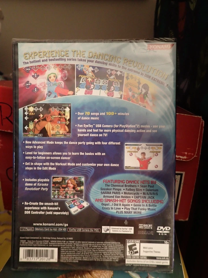 Dance Dance Revolution Extreme 2 (Sony PlayStation 2, 2005) Sealed new copy - Image 3 of 4