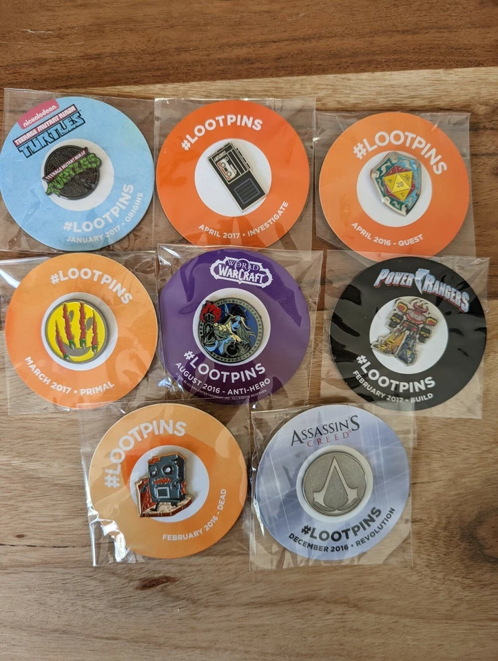 LootCrate Lootpins Sammlung (21 Stück, 2014-2017, Selten) - Bild 2 von 3